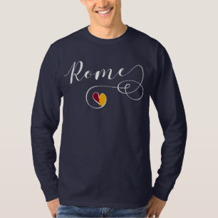 Rome Heart, Italië, Romeinse vlag, T-shirt