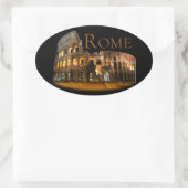 Rome: Het Colosseum Ovale Sticker (Tas)