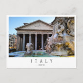 Rome, het Pantheon, Italië Briefkaart (Voorkant)