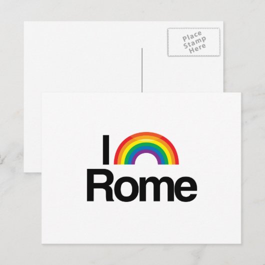 ROME - I LOVE PRIDE - PNG.NL BRIEFKAART (Voorkant / Achterkant)