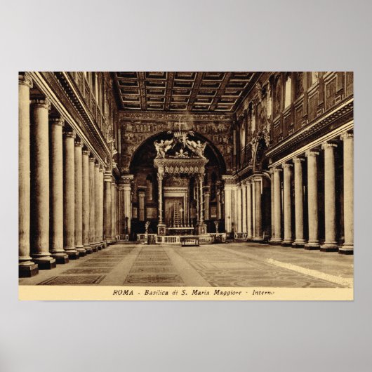 Rome, Inside S. maria Maggiore Poster (Voorkant)