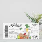 Rome instapass Save the Date ticket Kaart (Staand voorkant)