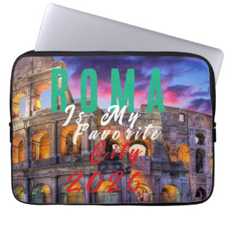 Rome is mijn lievelingsstad laptop sleeve