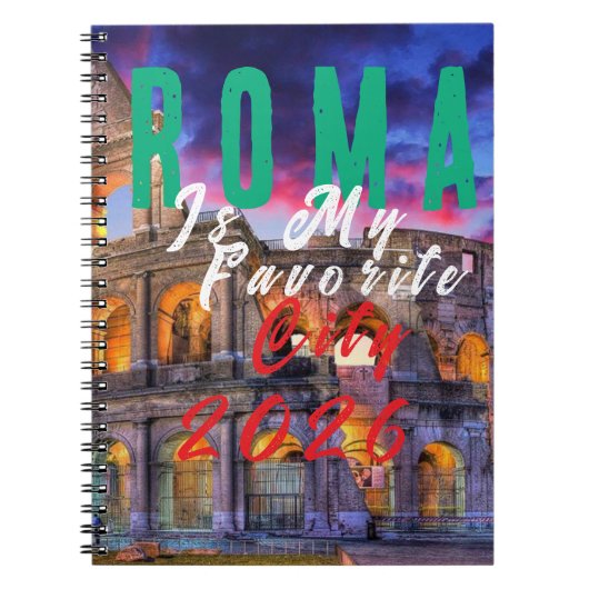 Rome is mijn lievelingsstad notitieboek (Voorkant)