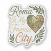 Rome is mijn lievelingsstad sticker (Voorkant)