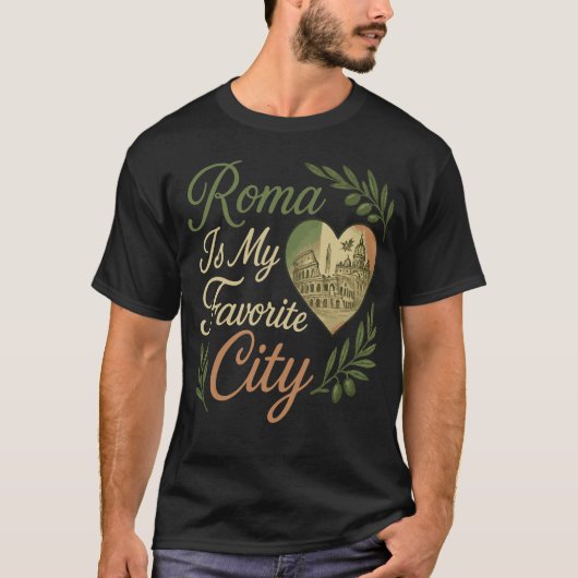 Rome is mijn lievelingsstad t-shirt (Voorkant)