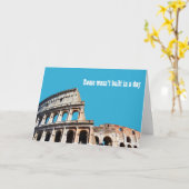 Rome is niet in één dag gebouwd, goede dingen kome kaart (Gele Bloem)