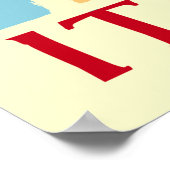 Rome, Italiaanse reisposter Poster (Hoek)