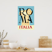 Rome, Italiaanse reisposter Poster (Keuken)