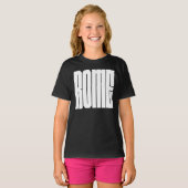 Rome Italian CIty Bold Block Typeface T-shirt (Voorkant volledig)