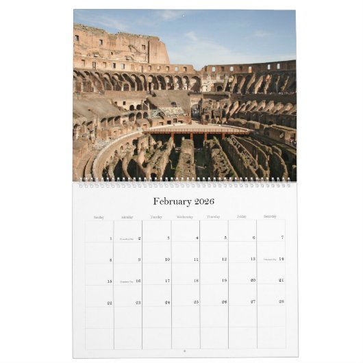 Rome, Italië 2021 Kalender (Feb 2026)