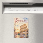 Rome Italië Aquarel Magneet (Insitu (Vaatwasser))