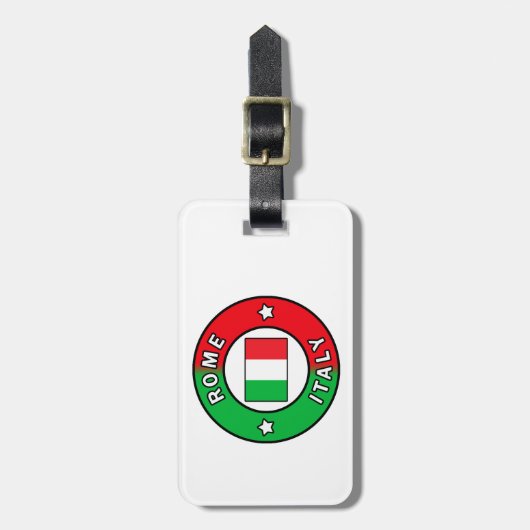 Rome Italië Bagagelabel (Voorkant verticaal)