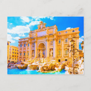 Rome, Italië - Berg Trevi Briefkaart