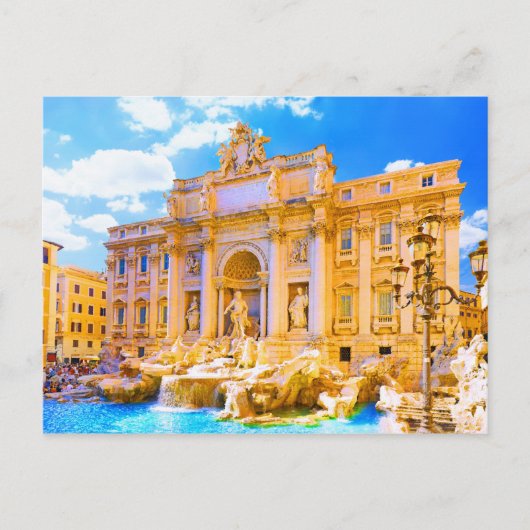 Rome, Italië - Berg Trevi Briefkaart (Voorkant)