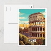 Rome Italië Beroemde reisplekken Briefkaart (Voorkant / Achterkant)