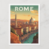 Rome Italië Beroemde Vintage Reisplaats Briefkaart (Voorkant)
