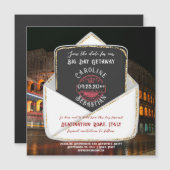 Rome Italië Bestemming Bruiloft Save The Date Magnetische Uitnodiging (Voorkant / Achterkant)