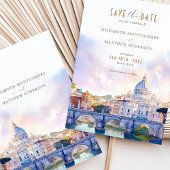 Rome Italië Bewaar de datum Sint-Pietersbasiliek Kaart