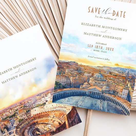 Rome Italië Bewaar de datum Sint-Pietersbasiliek Kaart