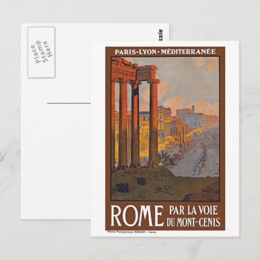  Rome Italië Briefkaart (Voorkant / Achterkant)