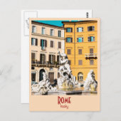 Rome, Italië  Briefkaart (Voorkant / Achterkant)