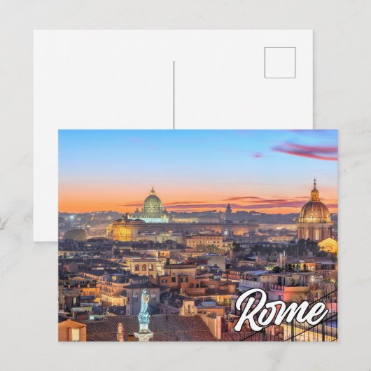 Rome, Italië Briefkaart (Voorkant / Achterkant)