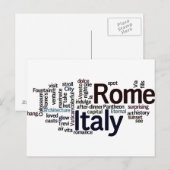 Rome Italië Briefkaart (Voorkant / Achterkant)