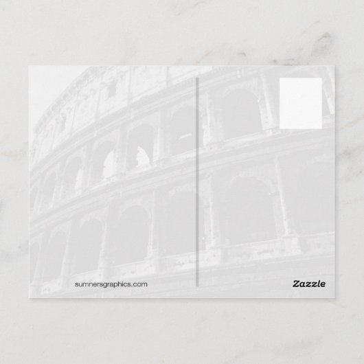  rome italië briefkaart (Achterkant)