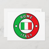 Rome Italië Briefkaart (Voorkant / Achterkant)