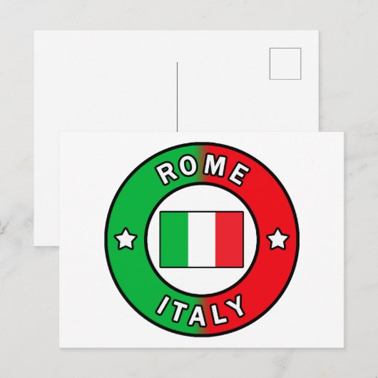 Rome Italië Briefkaart (Voorkant / Achterkant)