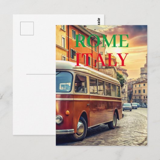 Rome Italië Briefkaart (Voorkant / Achterkant)