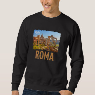 Rome Italië Brush Print Trui