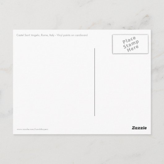 Rome, Italië | Castel Sant' Angelo Briefkaart (Achterkant)