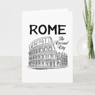 Rome Italië City Cityscape Skyline Funny Gift Idee Kaart