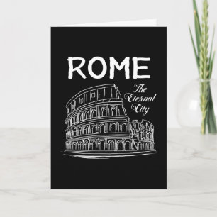 Rome Italië City Cityscape Skyline Funny Gift Kaart