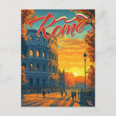 Rome, Italië: Colosseum Adventure Travel Briefkaart (Voorkant)