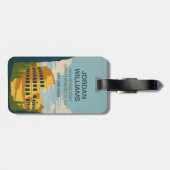 Rome, Italië Colosseum Bagagelabel (Achterkant horizontaal)