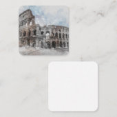 Rome Italië Colosseum Bijlagekaart – Vintage  Informatiekaartje (Voorkant / Achterkant)