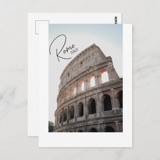 Rome, Italië. Colosseum Briefkaart (Voorkant / Achterkant)