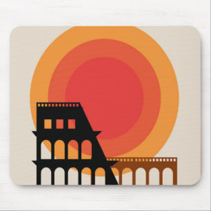Rome, Italië Colosseum Briefkaart Onuitgegeven Vin Muismat