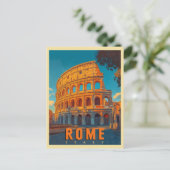Rome Italië: Colosseum en oude wonderen Briefkaart (Staand voorkant)