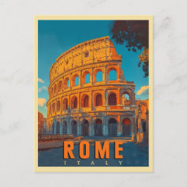 Rome Italië: Colosseum en oude wonderen Briefkaart