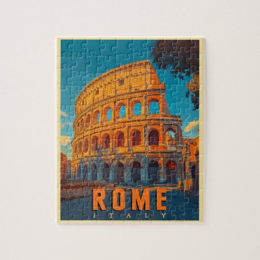 Rome Italië: Colosseum en oude wonderen Legpuzzel (Verticaal)