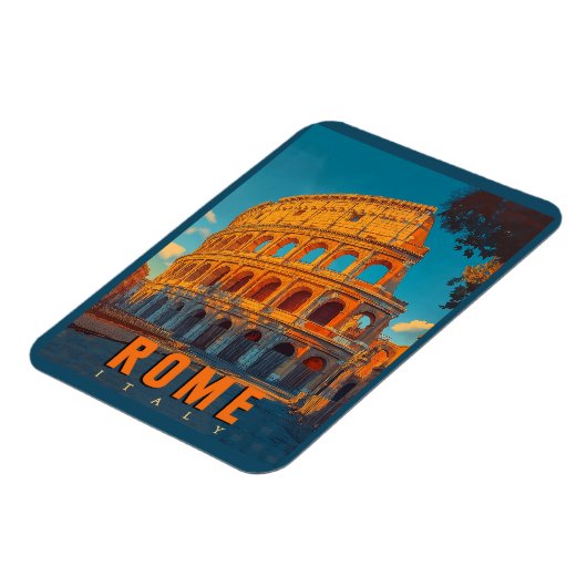 Rome Italië: Colosseum en oude wonderen Magneet (Linkerzijde)