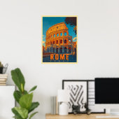  Rome Italië: Colosseum en oude wonderen Poster (Thuiskantoor)