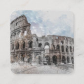 Rome Italië Colosseum Enclosure Card – Vintage Informatiekaartje (Voorkant)