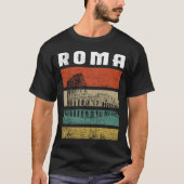 Rome Italië Colosseum Italiaans Souvenir Italië T-shirt (Voorkant)