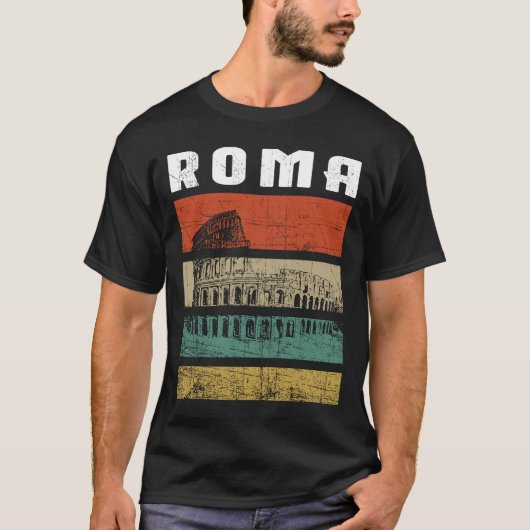 Rome Italië Colosseum Italiaans Souvenir Italië T-shirt (Voorkant)