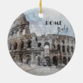 Rome Italië Colosseum  Keramisch Ornament (Achterkant)